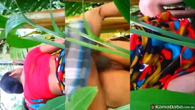 Hot Bengali Boudi Outdoor Pounding: Risky Jungle Sex Tape Viral Video
