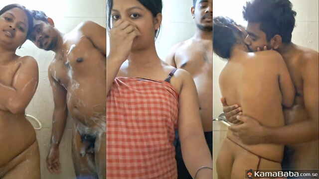 Sensual Bengali Couple Morning Shower β Wet and Sloppy Oral Sex MMS