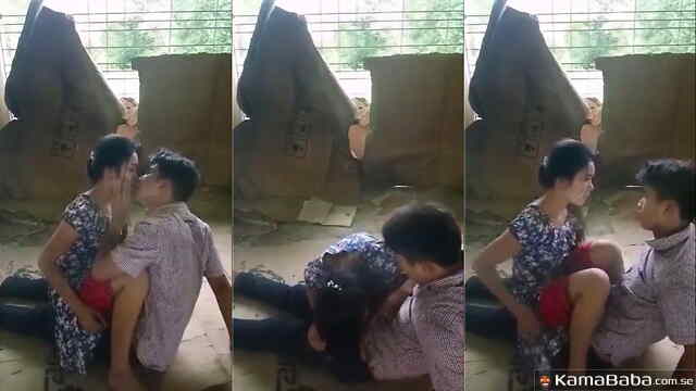 Viral Nepali Leak: Horny Amateur Dominates Boyfriend in Abandoned Outdoor Sex Tape